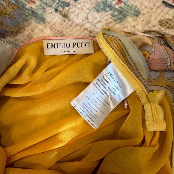 (SOLD) EMILIO PUCCI SS 2015 Psychedelic Print Silk Mini Dress (US 8) - Picture 6 of 7